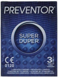 Preventor Super Duper redőzött, rücskös felületű óvszer (3 db) (Közeli lejárati idő)