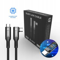 VortexVR kábel 5m 10 Gbps PD100W (gyors töltés) Usb-c Meta Quest Link (VVR.5M.10.GBPS.PD100W.LINK.CABLE.USB.C)