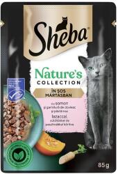 Sheba Nature's Collection teljes értékű nedves eledel felnőtt macskáknak mártásban lazaccal 85 g
