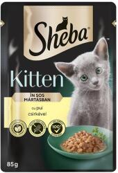 Sheba Kitten teljes értékű nedves eledel kölyökmacskáknak mártásban csirkével 85 g