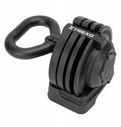 Xtrexo Kettlebell állítható Xtrexo 12 kg fekete Fitnesz Edzéshez Terhelhető (TXO-B4W004)