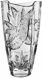 Black Crystal - Ajka Liliom * Kristály Hordó váza 28 cm (Smi17568)