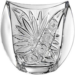 Black Crystal - Ajka Liliom * Kristály Váza H 24 cm (Orb17589)