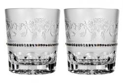 Black Crystal - Ajka Royal * Kristály Whiskys pohár készlet 2 db (Tos18933)