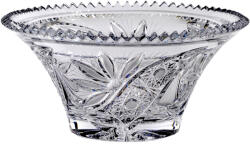 Black Crystal Liliom * Ólomkristály T tál 22 cm (16519)