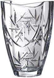 Black Crystal - Ajka Victoria * Kristály Hordó váza 23 cm (Smi17167)