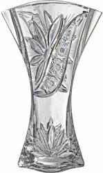 Black Crystal - Ajka Liliom * Kristály Váza 31, 5 cm (Orb17593)