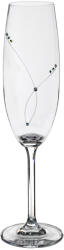 Black Crystal - Ajka Pearl * Kristály Pezsgős pohár 220 ml (GasGD17857)