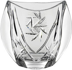 Black Crystal - Ajka Victoria * Kristály Váza H 18 cm (Orb17199)
