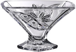 Black Crystal Liliom * Kristály Tál 22 cm (Cs17551)