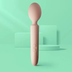 Rocks-Off Vibrator Wand Take Me, 10 Moduri Vibratii, Silicon, Bej, 22.9 cm Vibrator