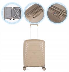 Kadva Utazó bőrönd Kadva Brava 40 l bézs 55x40x20 Kerekes Kabin Kicsi (KDV-B4B105-BR)