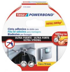 tesa Bandă adezivă, față-verso, extra puternică, 19 mm x 5 m, TESA "Powerbond", 5m
