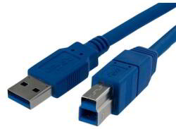 StarTech USB3SAB1 m USB 3.0 A - USB 3.0 B AdatKábel - 1 m, Kék
