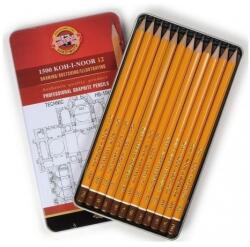 KOH-I-NOOR Creioane Grafit, Tip Tehnic, Colectie HB - 10H (KH-K1502-7)