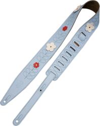 Levy's In Bloom Sky Blue Wildflower Gitárszíj (MG317IB-002)