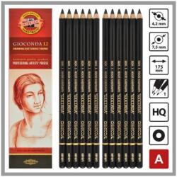 KOH-I-NOOR Creion Gioconda Mina Carbune Artificial Negru (KH-K8810-2)