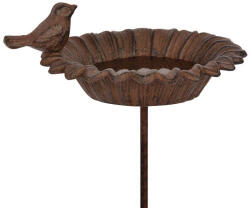 Esschert Design Leszúrható öntöttvas madáretető és itató , 77 cm