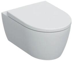 KOLO iCon fali WC mélyöblítésű, zárt forma, Rimfree (2 gen), 53 cm, matt fehér, lecsapódásgátlós, gyorskioldós WC-ülőkév (501.663.JT.1)