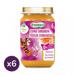Univer zsenge sárgarépa főzelék csirkehússal, 6 hó+ (6x163 g)