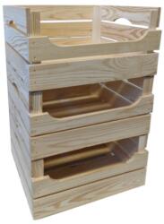 Tonap Fa dobozok készlet TRIO 30 x 21 x 40 cm (1Z)