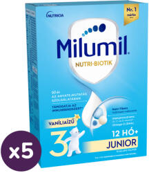 Milumil Junior 3 vanília ízű gyerekital 12 hó+ (5x500 g)