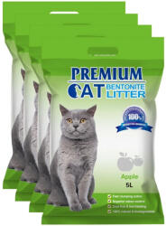 Premium Cat Prémium Cat Clumping Bentonite alom - Alma macskáknak 4x5L