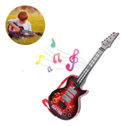  Világító Játék Elektromos Gitár Gyerekeknek - 4 Húros