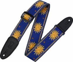 Levy's Sun Motif Blue Textil gitár heveder (MPJG-SUN-BLU)