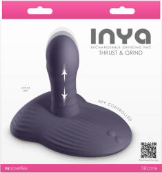NS Novelties Inya Thrust & Grind Rechargeable Grinding Pad App Controlled Purple Vibrator