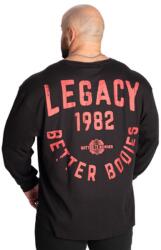 Better Bodies - Legacy Thermal Ls - Férfi Hosszú Ujjú Felső - Fekete/piros