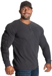 GASP INC - Thermal Henley - Férfi Hosszú Ujjú Felső - Mosott Fekete