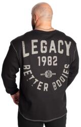 Better Bodies - Legacy Thermal Ls - Férfi Hosszú Ujjú Felső - Fekete/szürke