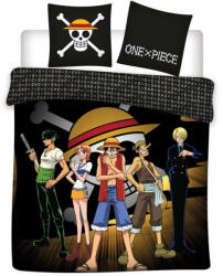  One Piece Captain Luffy dupla, kétszemélyes ágyneműhuzat 240×220cm, 65x65 cm - fizz
