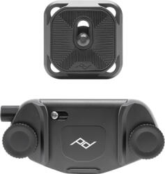 Peak Design Kamera rögzítő klip és gyorskioldó talp - Fekete (CP-BK-3)