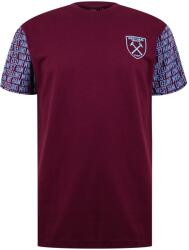 Source Lab Мъжка тениска Source Lab SLab West Ham Graphic T-Shirt Mens - Claret/Blue