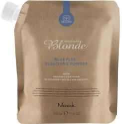Nook Pudră Decolorantă Organică Albastră 9 Tonuri + Plex, Nook Service Color 500g (NO2130)