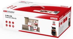 Hikvision DS-KIS705EY/2Monitors Kétvezetékes HD video-kaputelefon szett, kültéri, 2db fehér beltéri, disztributor (DS-KIS705EY-2Monitors)