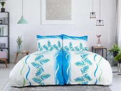  Mikroszatén ágyneműhuzat SOFTURE, fehér-kék Ágyneműhuzat mérete: 70 x 90 cm | 140 x 200 cm