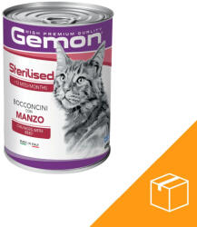 Gemon Sterilised Konzerv Macskáknak (Marha) - 24x415 g