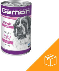 Gemon Maxi Adult Konzerv Kutyáknak (Sertés és Rizs) - 12x1250 g