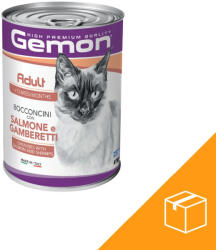 Gemon Adult Konzerv Macskáknak (Lazac és Garnéla) - 24x415 g