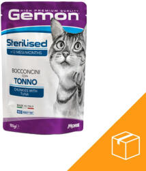 Gemon Chunkies Sterilised Alutasakos Macskaeledel (Tonhal) - 24x100 g