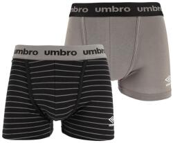 Umbro BOXER SHORT 2 PACK Szürke, Fekete M (55841U-219)