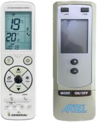 General ARTEL clima& depura, RDMI9RN4(A) - telecomandă de lux retroiluminată