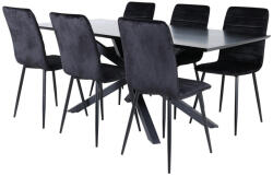  Étkezőgarnitúra Dallas 2697 (Fekete)