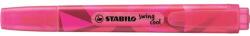 STABILO Szövegkiemelő, 1-4 mm, STABILO "Swing Cool", rózsaszín (TST27556) - tintasziget