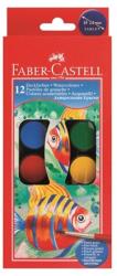 Faber-Castell 24 mm 12 színű vízfesték készlet ecsettel (FC125017)