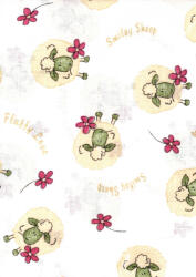 Baby Bruin nyomott mintás textil pelenka, 2db - Barika zöld