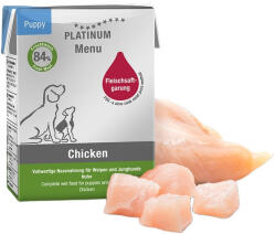 PLATINUM MENU Puppy Chicken-nedves kutyatáp kölyök kutyának csirkehúsból 12x185g - pegazusallatpatika